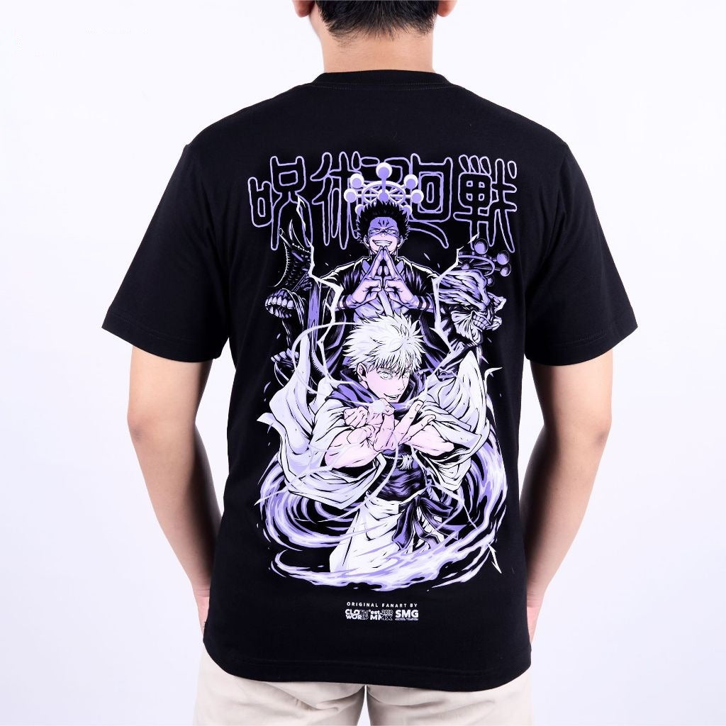 Gojo Satoru Nah I'd Win Strongest Sorcerer Jujutsu Kaisen - on model - unisex fit | Zewearsy Store