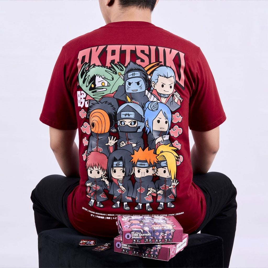 Chibi Akatsuki Zetsu Kisame Tobi Kakuzu Konan Sasori Itachi  - anime t-shirt front design | Zewearsy Store