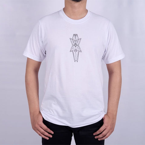 Shield of Unicorn Gundam RX-0 Mobile Suit - back print view | Zewearsy Store