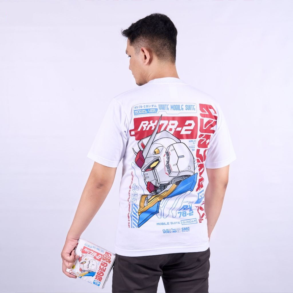 RX-78-2 Gundam Mobile Suit - model wearing streetwear look | Zewearsy Store
