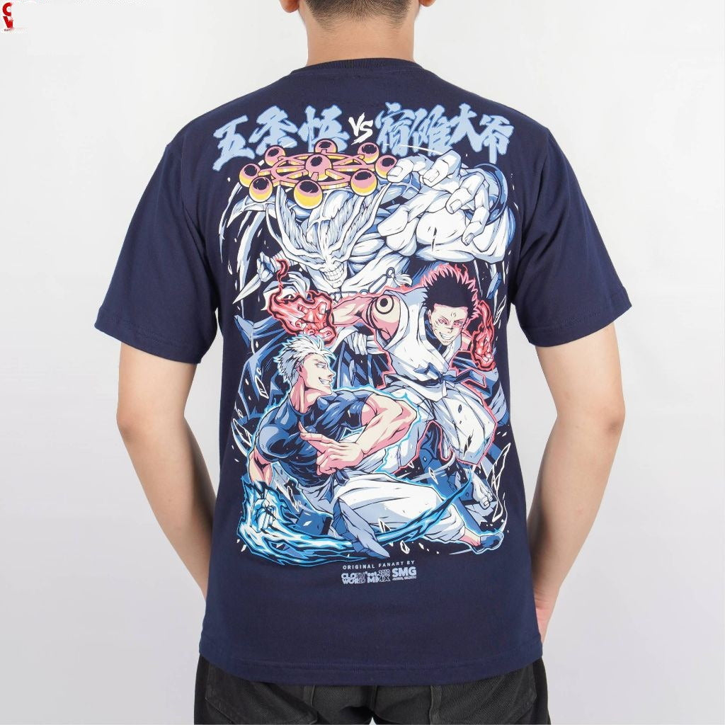 Gojo Satoru vs Ryomen Sukuna Strongest Sorcerer King of Curs - on model - unisex fit | Zewearsy Store