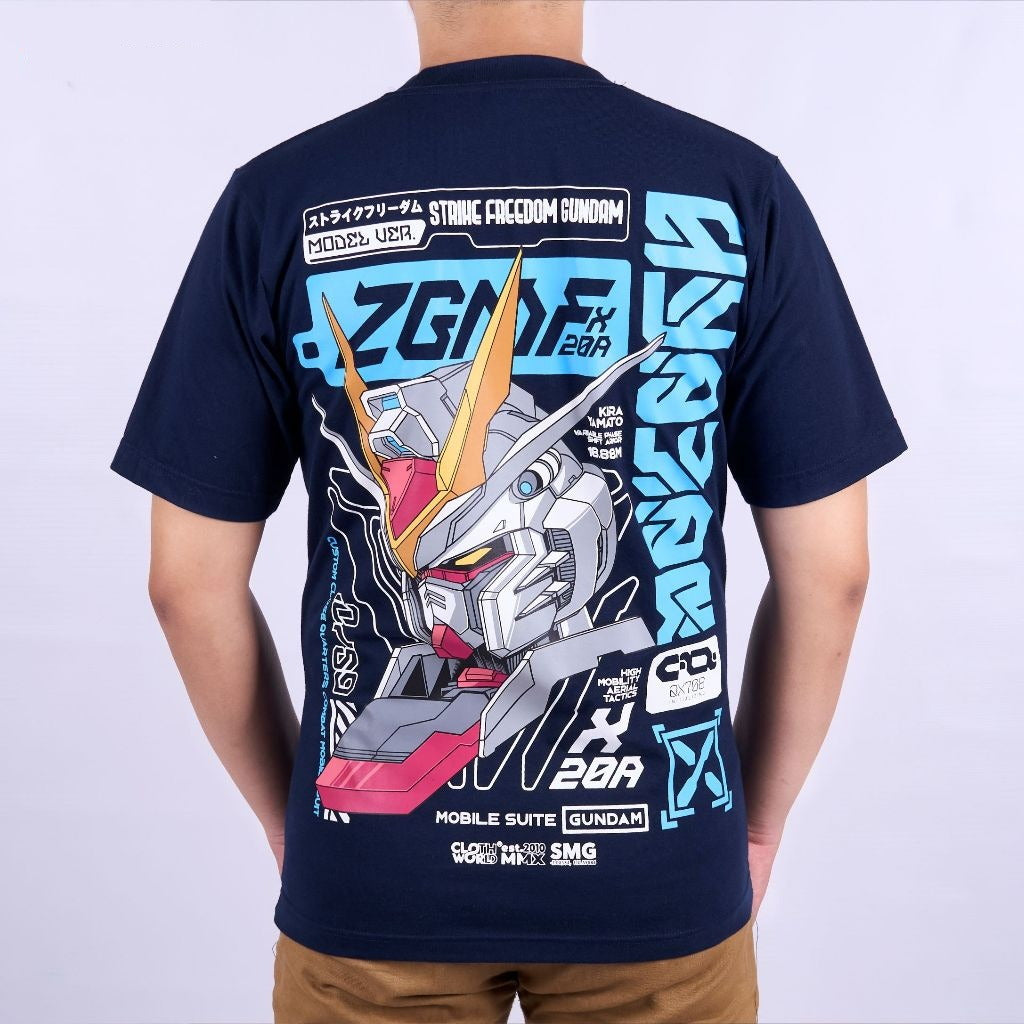 ZGMF-X20A Strike Freedom Mobile Suit Gundam SEED Destiny Kir - on model - unisex fit | Zewearsy Store
