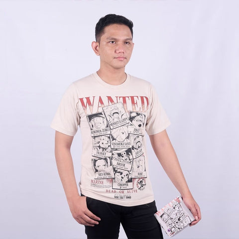 Strawhat Pirates Wanted Poster Luffy Sanji Zoro One Piece - model wearing streetwear look | Zewearsy Store