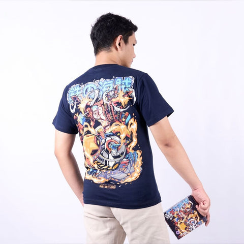Franky Shogun The Iron Pirate Strawhat Pirates Crew Anime On - model wearing streetwear look | Zewearsy Store