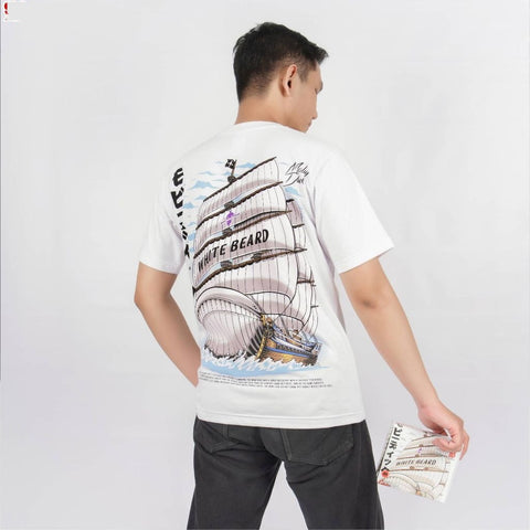 Moby Dick Whitebeard Pirates Edward Newgate Shirohige Ship S - model wearing streetwear look | Zewearsy Store