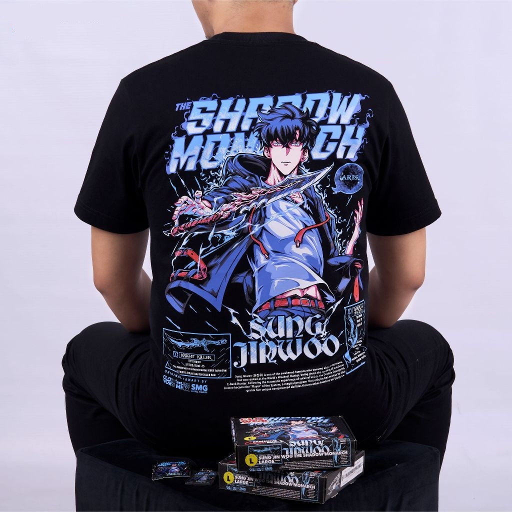 ARISE Sung Jinwoo The Shadow Monarch Solo Leveling - anime t-shirt front design | Zewearsy Store