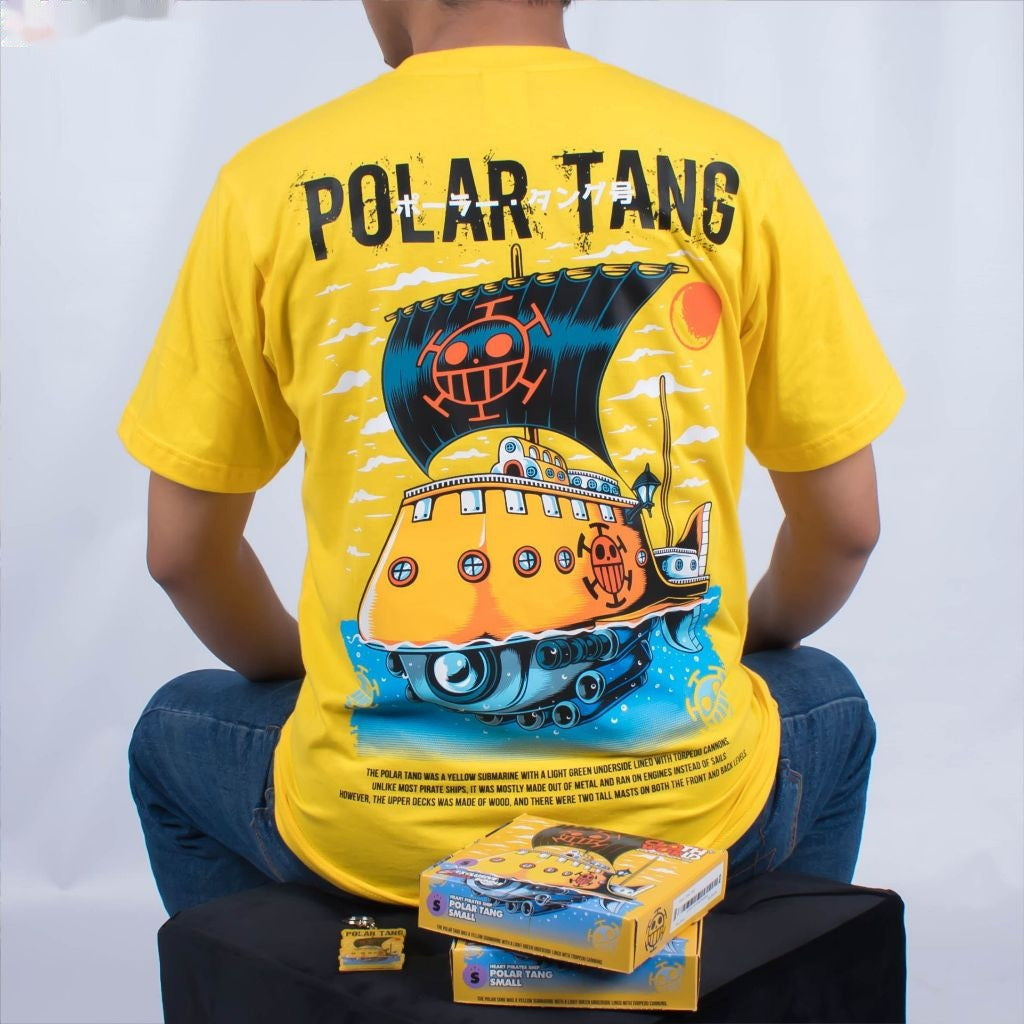 Polar Tang Heart Pirates Trafalgar D Water Law Ship Series A - anime t-shirt front design | Zewearsy Store