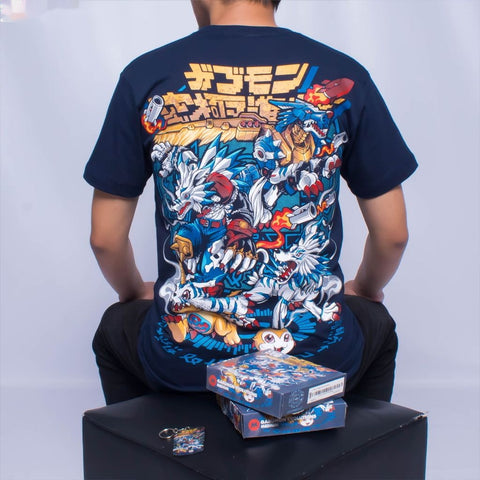 Gabumon Evolution Garurumon Weregarurumon MetalGarurumon Dig - anime t-shirt front design | Zewearsy Store