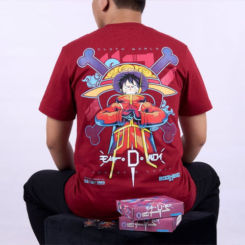 Luffy Egghead Outfit Strawhat Pirates Mugiwara One Piece - anime t-shirt front design | Zewearsy Store