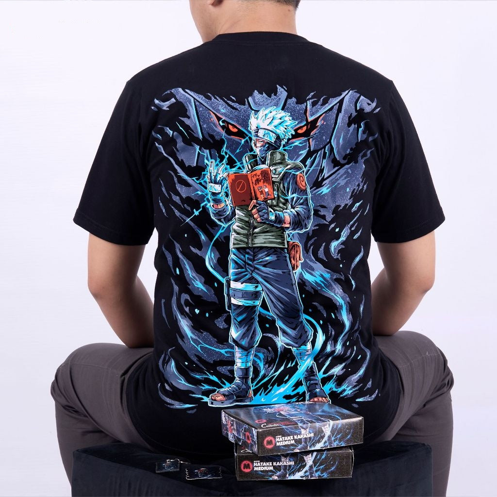 Hatake Kakashi Raikiri Copy Ninja Sharingan Naruto Boruto - anime t-shirt front design | Zewearsy Store