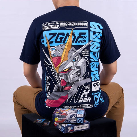 ZGMF-X20A Strike Freedom Mobile Suit Gundam SEED Destiny Kir - anime t-shirt front design | Zewearsy Store