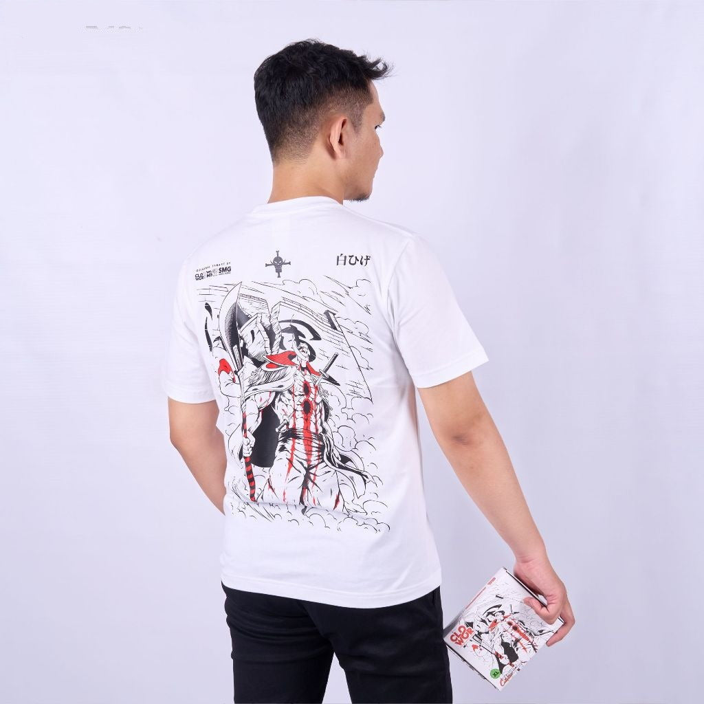 Whitebeard's Death Scene Edward Newgate Shirohige One Piece - model wearing streetwear look | Zewearsy Store