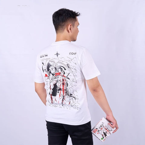 Whitebeard's Death Scene Edward Newgate Shirohige One Piece - model wearing streetwear look | Zewearsy Store