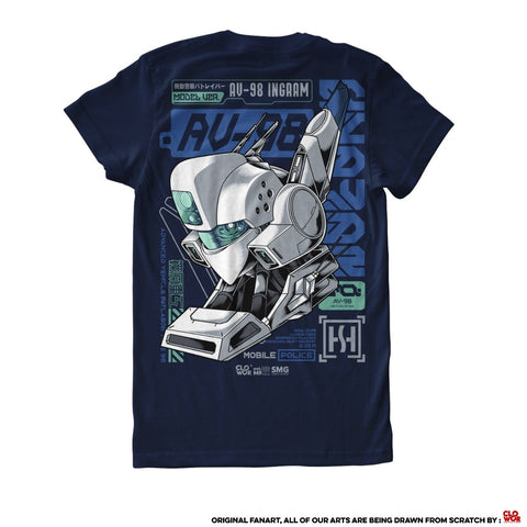 Patlabor AV-98 Ingram Patlabor: The Mobile Police - anime t-shirt front design | Zewearsy Store