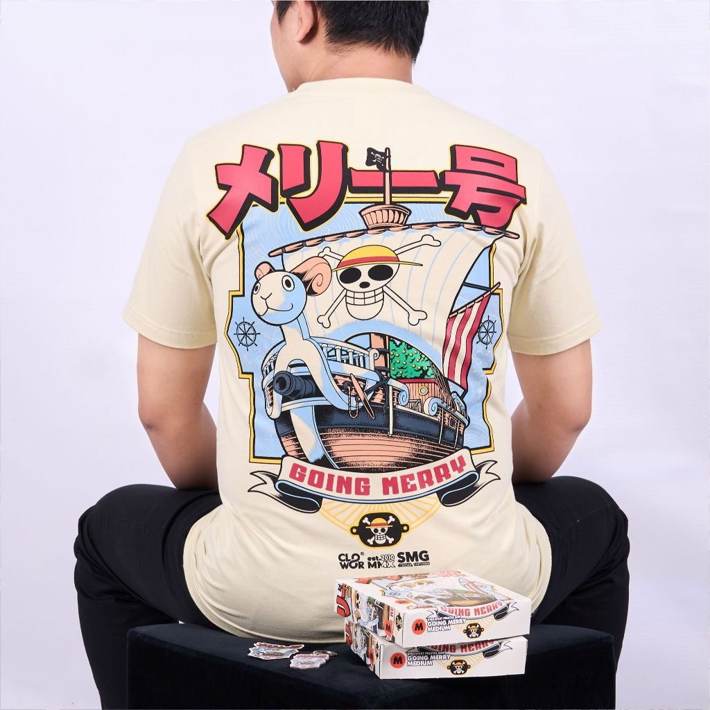 Going Merry Strawhat Pirates Monkey D Luffy Ship Series Anim - anime t-shirt front design | Zewearsy Store