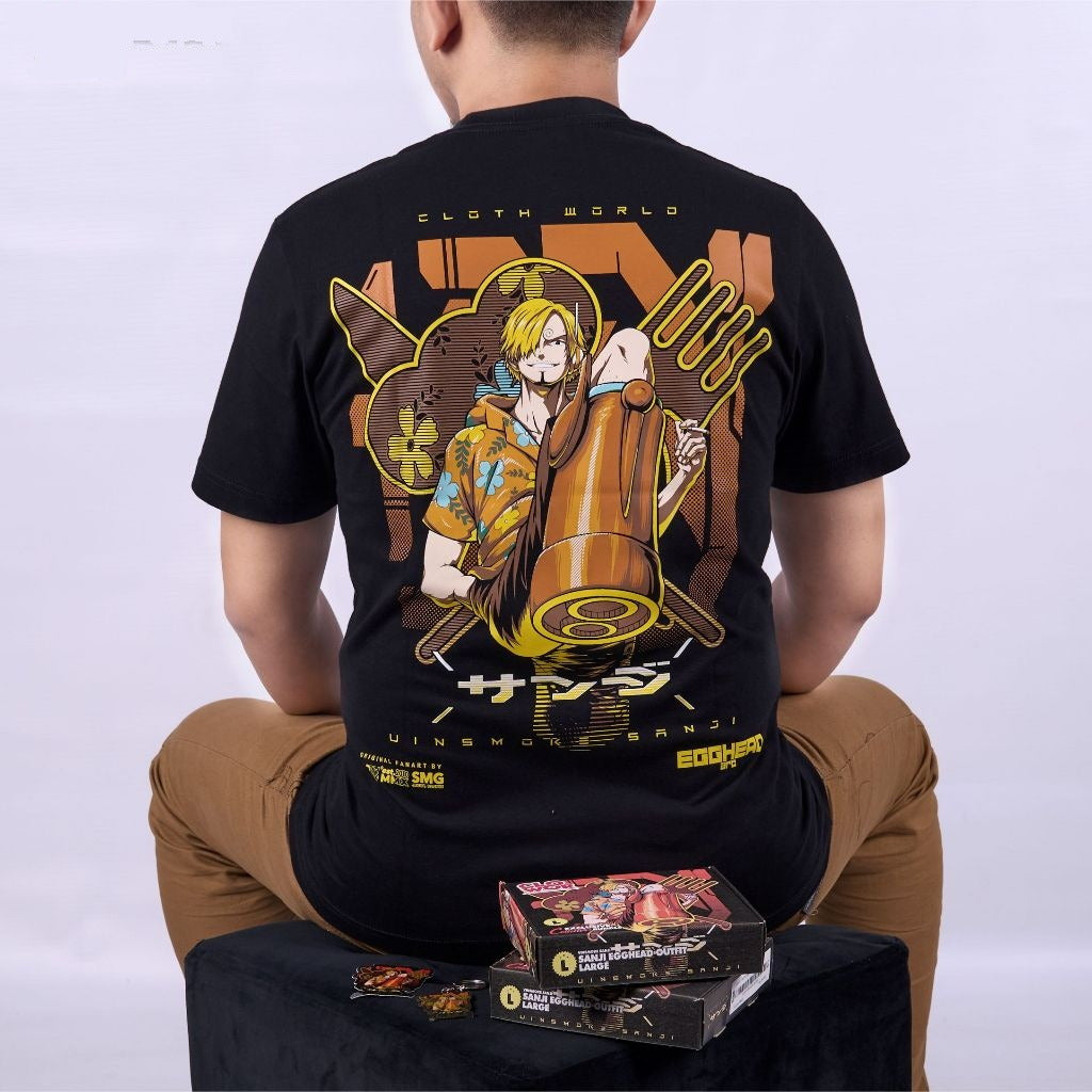 Sanji Egghead Outfit Strawhat Pirates One Piece - anime t-shirt front design | Zewearsy Store