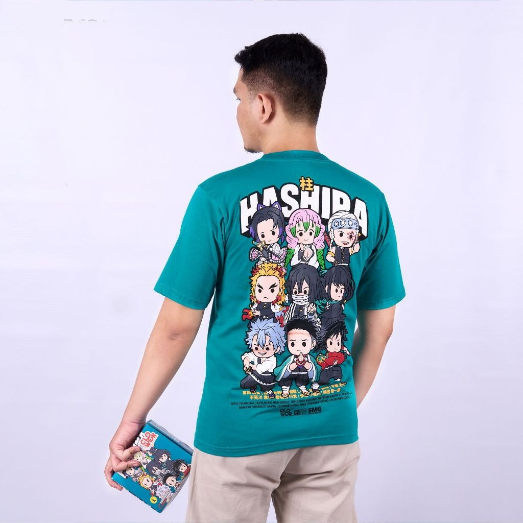Chibi Hashira The Pillar Kimetsu no Yaiba Demon Slayer - model wearing streetwear look | Zewearsy Store