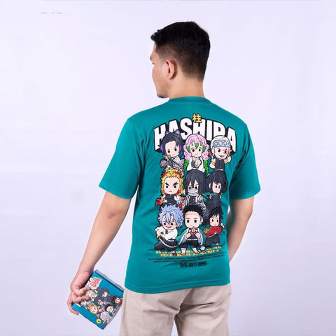 Chibi Hashira The Pillar Kimetsu no Yaiba Demon Slayer - model wearing streetwear look | Zewearsy Store