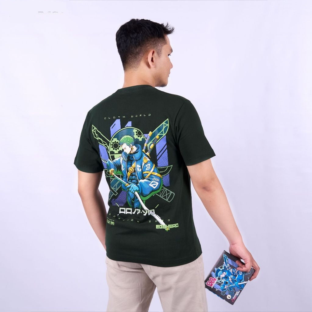Zoro Egghead Outfit Strawhat Pirates One Piece - model wearing streetwear look | Zewearsy Store
