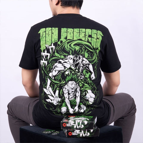 Gon Freecss Jajanken Hunter x Hunter HxH - anime t-shirt front design | Zewearsy Store