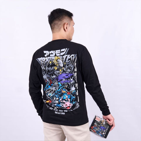 Black Agumon Evolutions Greymon Metal Greymon Wargreymon Dig - model wearing streetwear look | Zewearsy Store