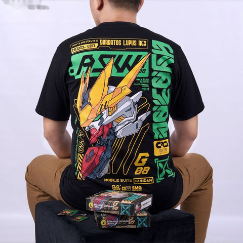 ASW-G-08 Barbatos Lupus Rex Gundam IRON-BLOODED ORPHANS - anime t-shirt front design | Zewearsy Store