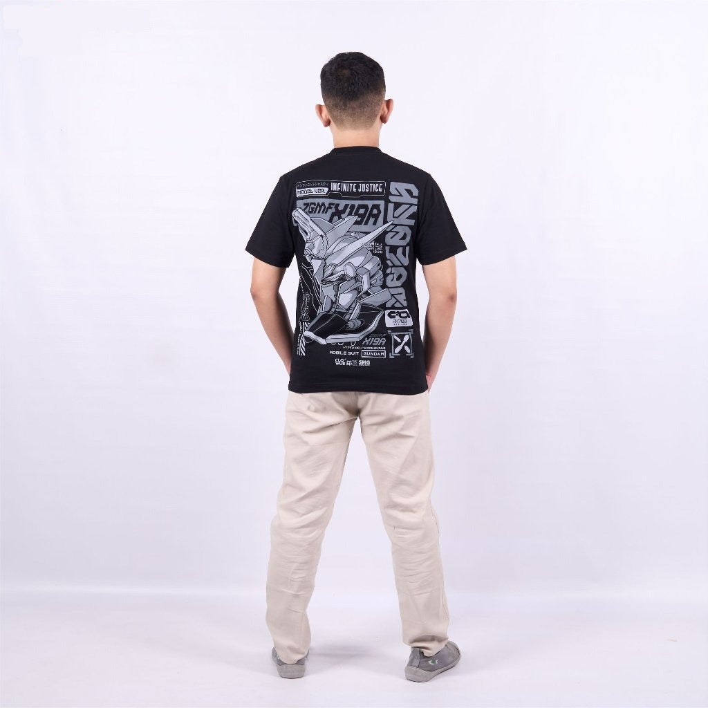 Midnight Coating Ver. ZGMF-X19A Infinite Justice Gundam SEED - on model - unisex fit | Zewearsy Store