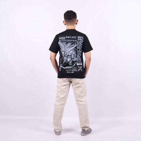 Midnight Coating Ver. ZGMF-X19A Infinite Justice Gundam SEED - on model - unisex fit | Zewearsy Store
