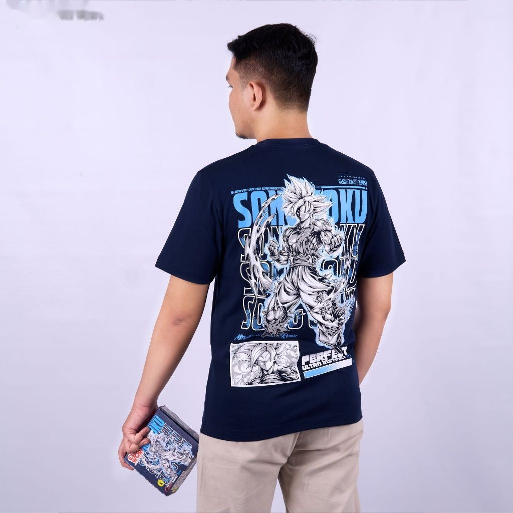 Son Goku Perfect Ultra Instinct Dragonball - model wearing streetwear look | Zewearsy Store