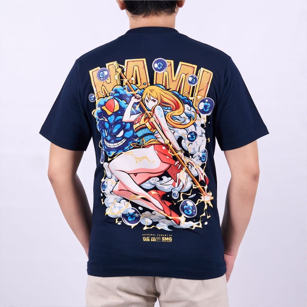 Nami The Cat Burglar and Zeus The Thunder Cloud Strawhat Ani - on model - unisex fit | Zewearsy Store