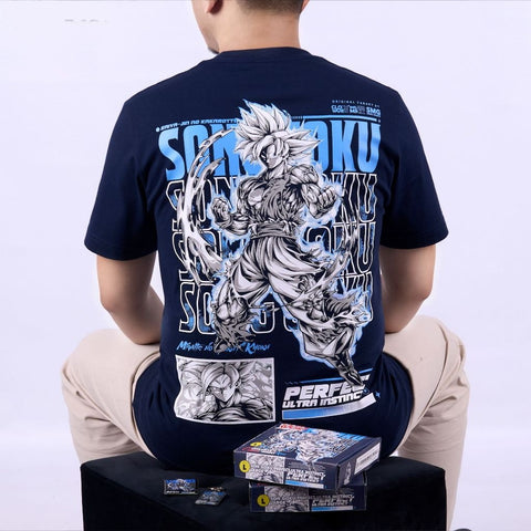 Son Goku Perfect Ultra Instinct Dragonball - anime t-shirt front design | Zewearsy Store