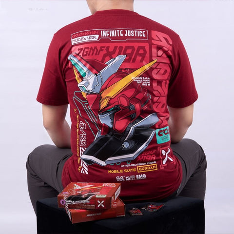 ZGMF-X19A Infinite Justice Gundam Mobile Suit SEED Destiny - anime t-shirt front design | Zewearsy Store
