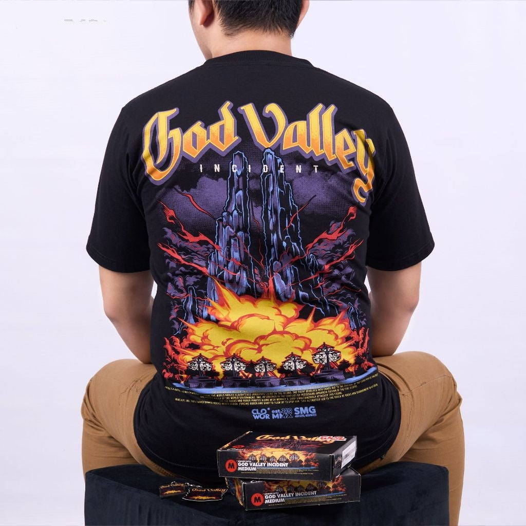 God Valley Incident One Piece - anime t-shirt front design | Zewearsy Store