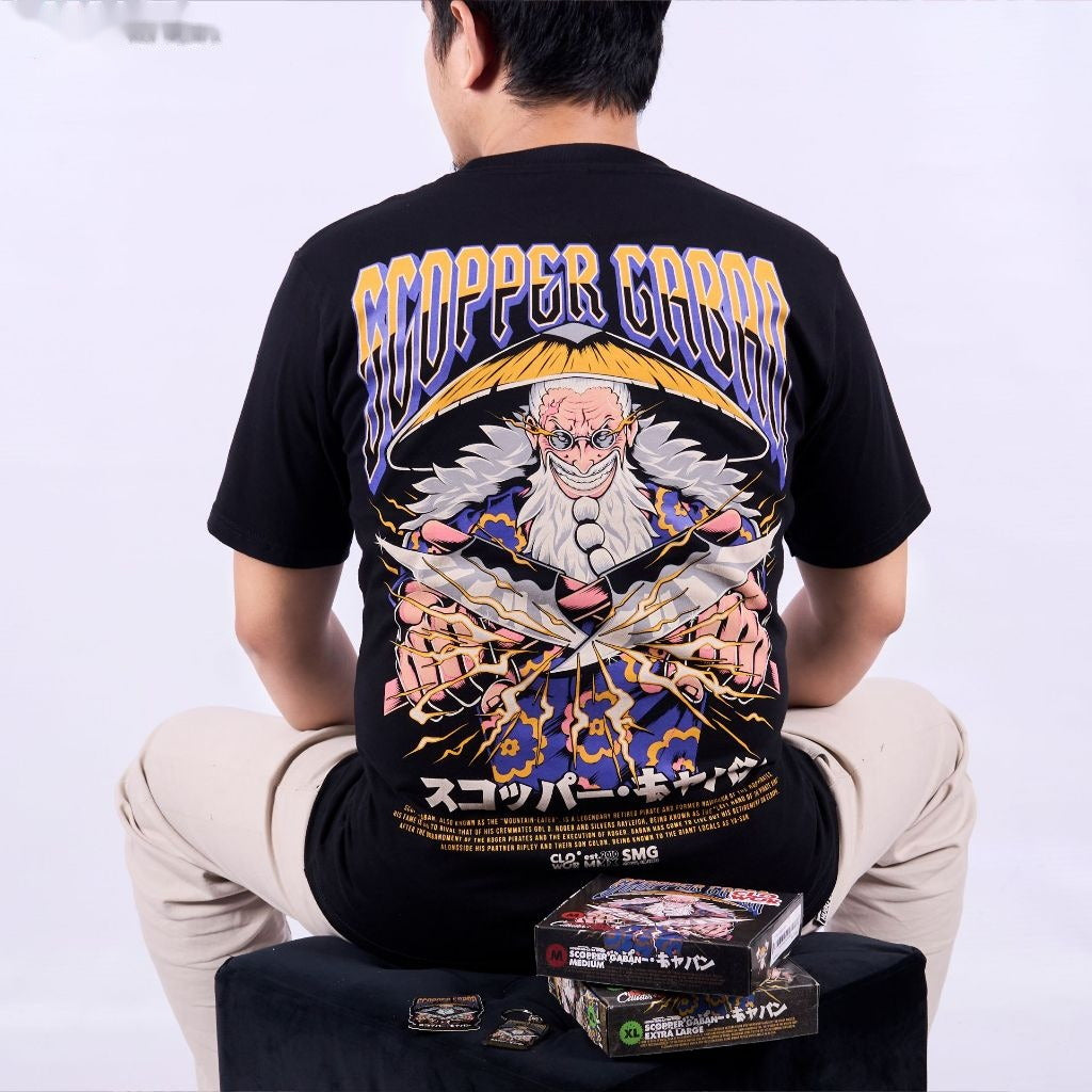 Scopper Gaban Mountain-Eater Roger Pirates One Piece - anime t-shirt front design | Zewearsy Store