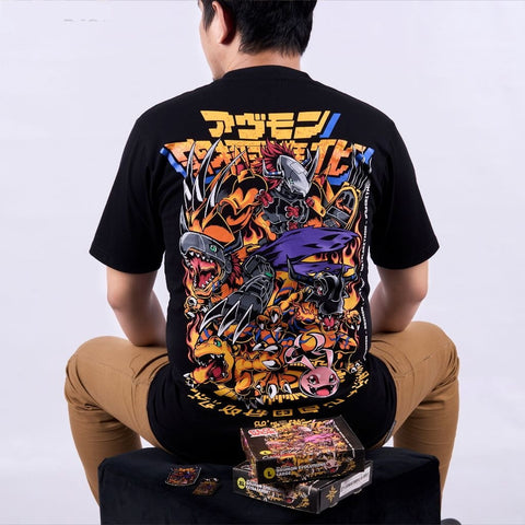 Agumon Evolutions Greymon Metal Greymon Wargreymon Digimon A - anime t-shirt front design | Zewearsy Store