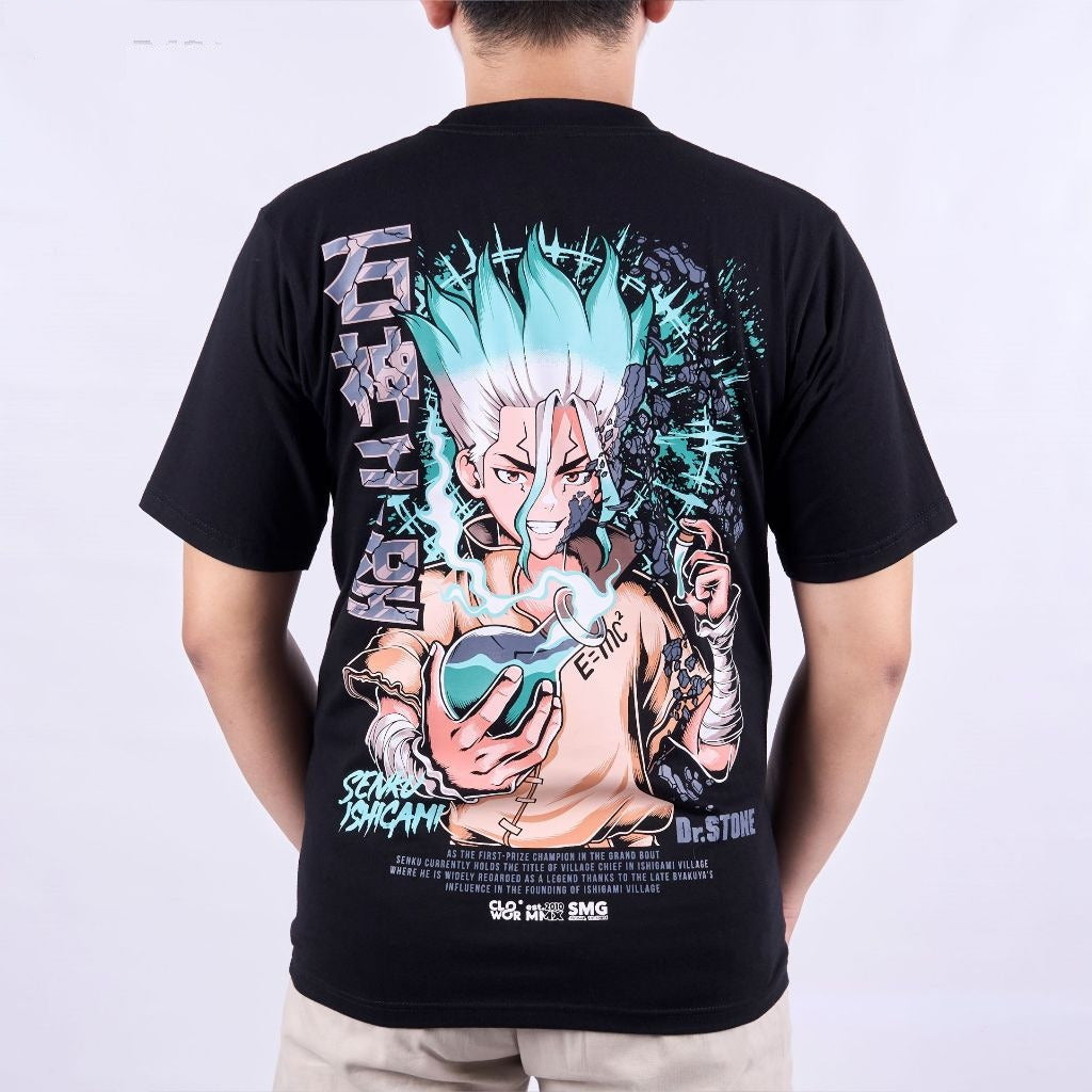 Ishigami Senku Dr Stone Doctor Stone - on model - unisex fit | Zewearsy Store