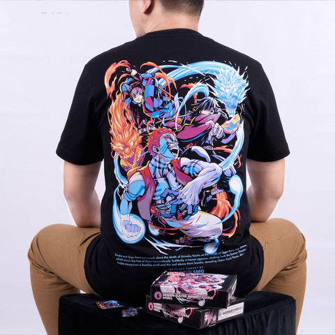 Demon Slayer Infinity Castle Tanjiro Giyuu Akaza Kimetsu no  - anime t-shirt front design | Zewearsy Store