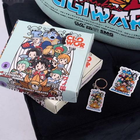 Chibi Strawhat Pirates Wano Arc One Piece - back print view | Zewearsy Store