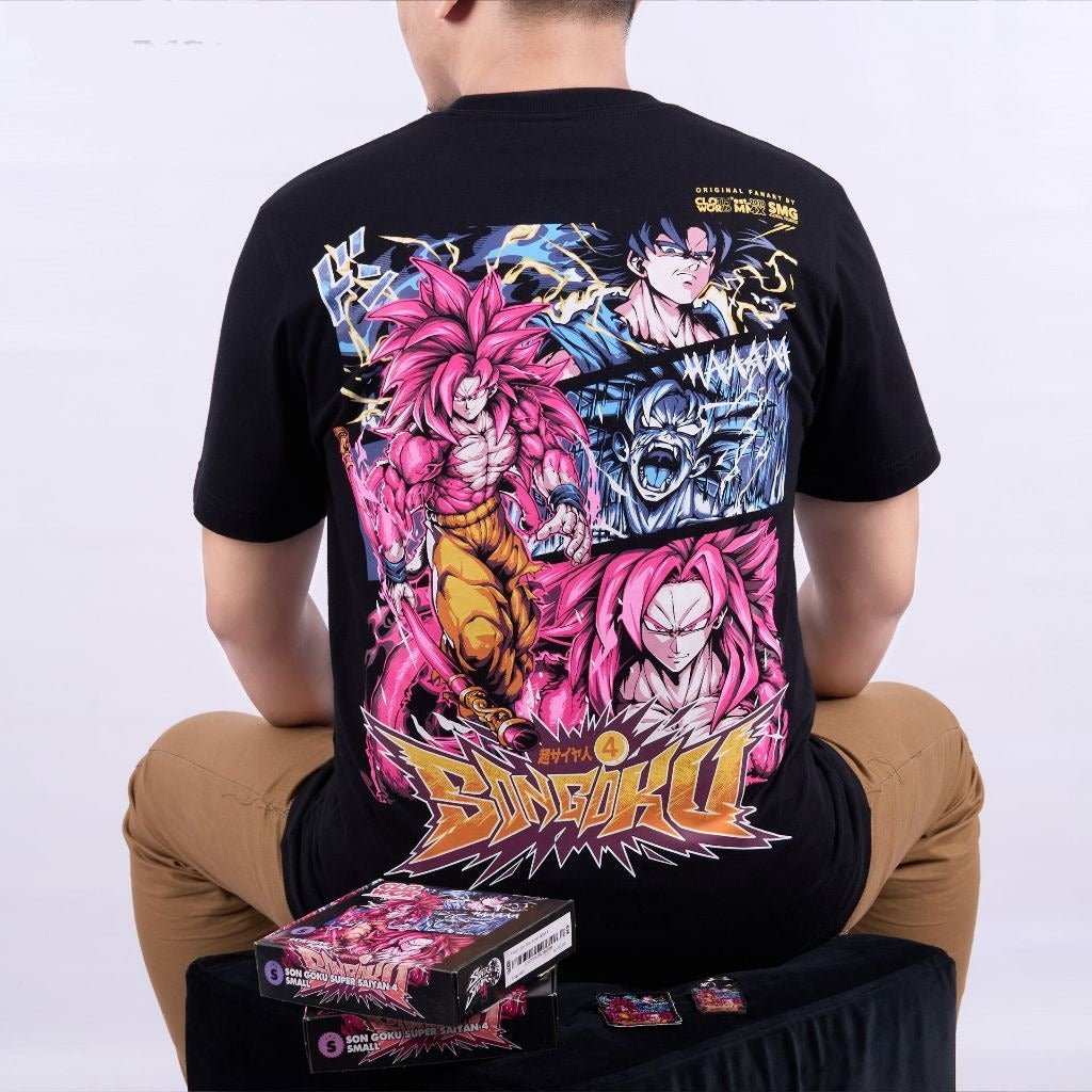 Son Goku Super Saiyan 4 Dragon Ball GT - anime t-shirt front design | Zewearsy Store