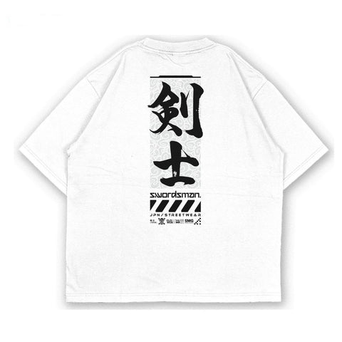 Oversize Swordsman Kanji Roronoa Zoro Strawhat Pirate One Pi - full front view | Zewearsy Store