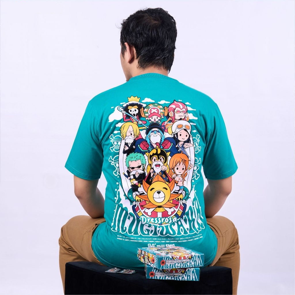 Chibi Strawhat Pirates Dressrosa Arc One Piece - anime t-shirt front design | Zewearsy Store