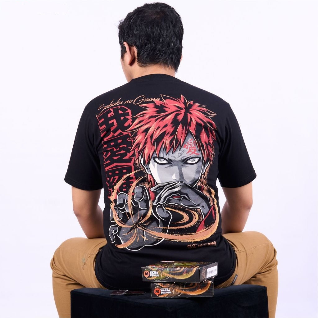 Gaara Godaime Kazekage Shukaku Jinchuriki Boruto Naruto - anime t-shirt front design | Zewearsy Store