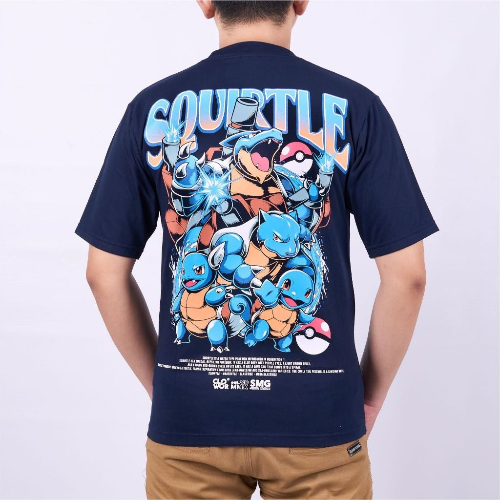 Squirtle Evolutions Wartortle Blastoise Pokemon Pocket Monst - on model - unisex fit | Zewearsy Store