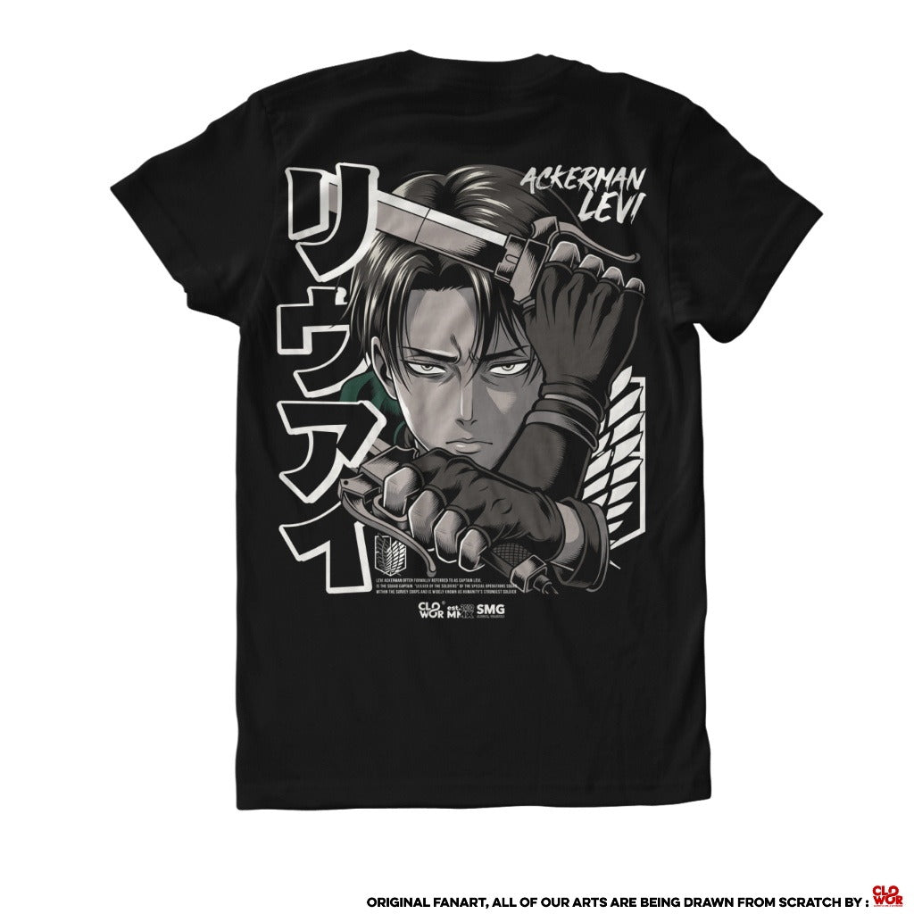 Levi Ackerman Attack on Titan Shingeki no Kyojin - full front view | Zewearsy Store