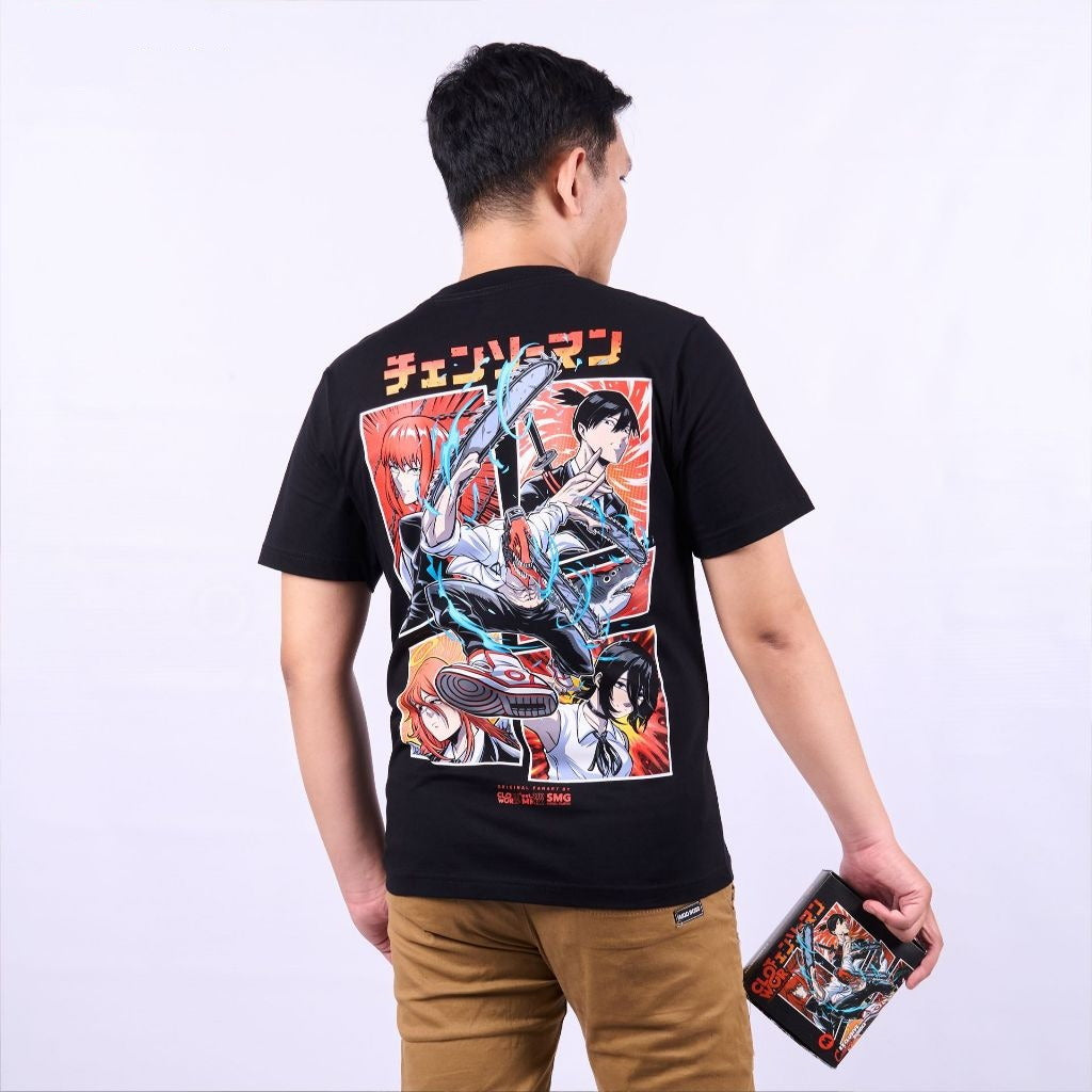 Chainsawman Denji Aki Makima Angel Reze Chainsaw Man - model wearing streetwear look | Zewearsy Store