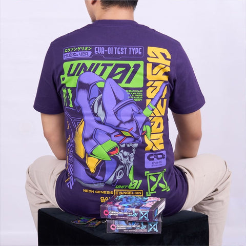Evangelion Unit 01 Ayanami Rei Neon Genesis Evangelion - anime t-shirt front design | Zewearsy Store