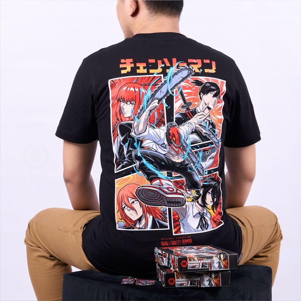 Chainsawman Denji Aki Makima Angel Reze Chainsaw Man - anime t-shirt front design | Zewearsy Store