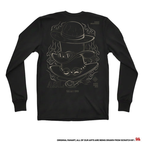 Three Brother's Hat Ace Sabo Luffy One Piece - full front view | Zewearsy Store