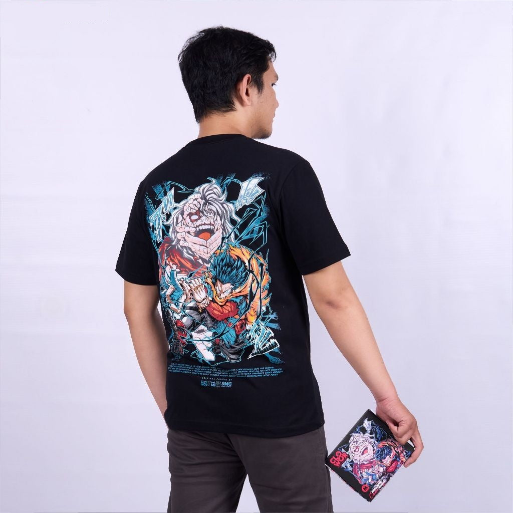 Deku vs Shigaraki Tomura Midoriya Izuku My Hero Academia - model wearing streetwear look | Zewearsy Store