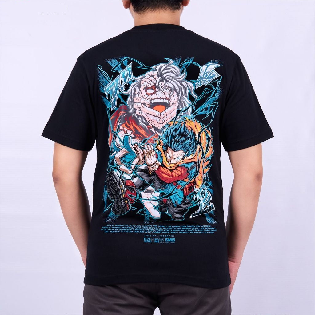 Deku vs Shigaraki Tomura Midoriya Izuku My Hero Academia - on model - unisex fit | Zewearsy Store